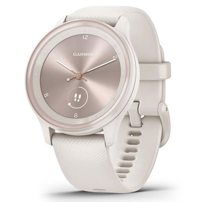 Afbeelding van Garmin 010 02566 01 Vivomove Sport Smartwatch Smart Watches horloge RosekleurWit