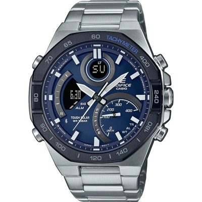 Afbeelding van Casio Edifice ECB 950DB 2AEF Solar LCD horloge Zilverkleur