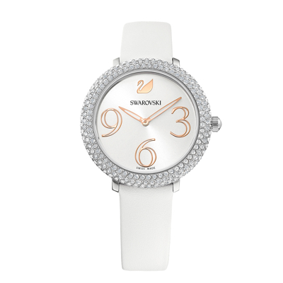 Afbeelding van Swarovski 5484070 Horloge Crystal Frost zilverkleurig wit