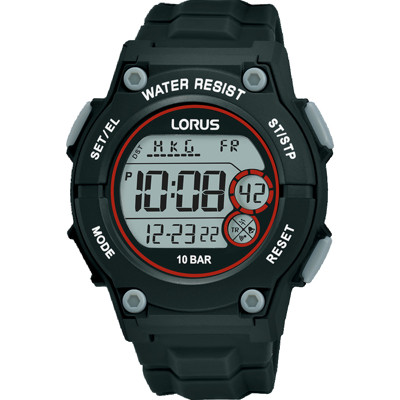 Afbeelding van Lorus R2329PX9 digitaal horloge Quartz horloges Zwart