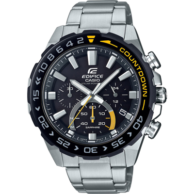 Afbeelding van Casio Edifice EFS S550DB 1AVUEF Premium horloge Chronograaf, Solar 47 mm