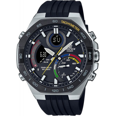 Afbeelding van Casio Edifice ECB 950MP 1AEF Solar LCD horloge ZilverkleurZwart