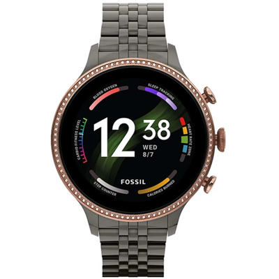Afbeelding van Fossil FTW6078 Smartwatch Gen. 6 staal zwart 42 mm