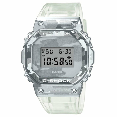Afbeelding van Casio G Shock GM 5600SCM 1ER horloge Horloges TransparantZilverkleur