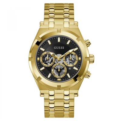 Afbeelding van Guess GW0260G2 Continental Herenhorloge Quartz horloges horloge Goudkleur