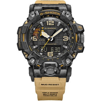 Afbeelding van Casio G Shock GWG 2000 1A5ER Master of Mudmaster horloge Horloges Zandkleur
