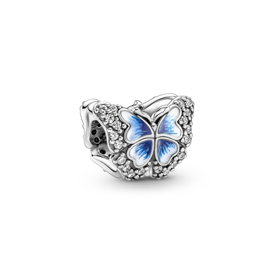 Afbeelding van Pandora 790761C01 Blauwe Vlinder Sprankelende Bedel Bedels horloge BlauwZilverkleur