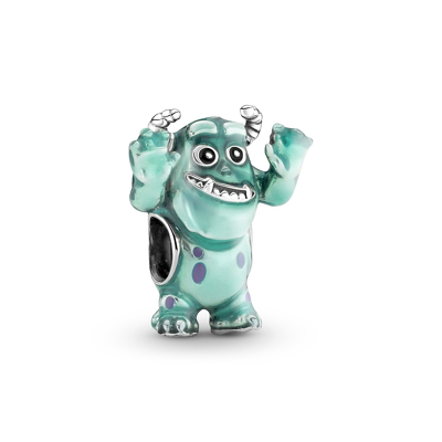 Afbeelding van Pandora 792031C01 Disney Pixar Sulley Charm Bedel Bedels horloge GroenZilverkleur