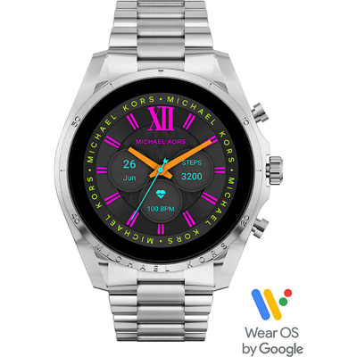 Afbeelding van Michael Kors MKT5139 Bradshaw Gen6 Smartwatch Smartwatches horloge Zilverkleur
