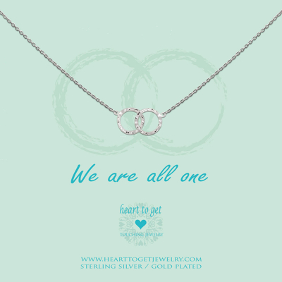 Afbeelding van Heart to get N89DOK13S Ketting Circles We are all one zilver