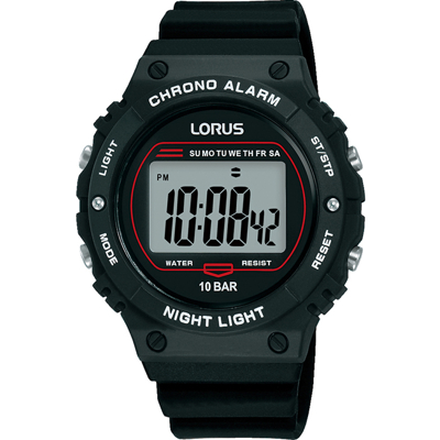 Afbeelding van Lorus R2313PX9 digitaal horloge Quartz horloges Zwart