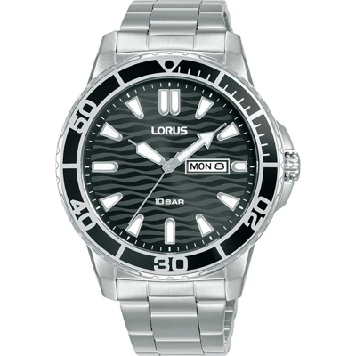 Afbeelding van Lorus RH355AX9 Horloge staal zilverkleurig zwart 42 mm