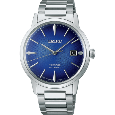 Afbeelding van Seiko SRPJ13J1 Horloge Presage Automaat staal zilverkleurig blauw 39,5 mm