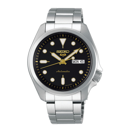 Afbeelding van Seiko SRPE57K1 Horloge 5 Sports Automaat staal zilverkleurig zwart 40 mm