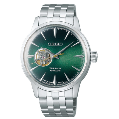 Afbeelding van Seiko SSA441J1 Horloge Presage Automaat staal zilverkleurig groen 40,5 mm