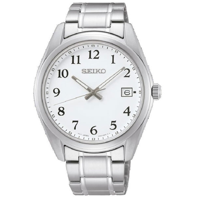 Afbeelding van Seiko SUR459P1 Horloge Saffierglas staal zilverkleurig wit 40,2 mm
