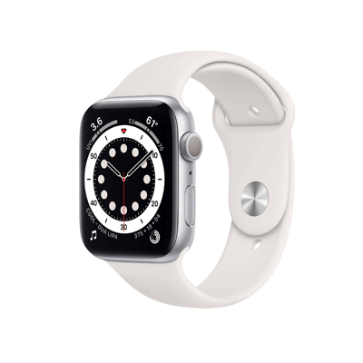 Afbeelding van Refurbished Apple Watch Series 6 GPS Silver / 44mm Lichte gebruikssporen