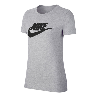 Abbildung von Nike Sportswear Essential T Shirt Damen Grau, Schwarz, Größe M
