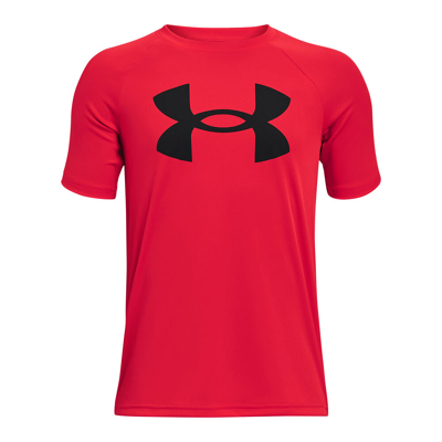 Abbildung von Under Armour Tech Big Logo T Shirt Jungen Rot, Schwarz, Größe M
