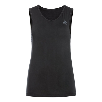 Abbildung von Odlo Performance X Light Eco V Neck Singlet Unterhemd Damen Schwarz, Größe M