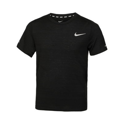 Abbildung von Nike Dri Fit Miler T Shirt Jungen Schwarz, Größe S
