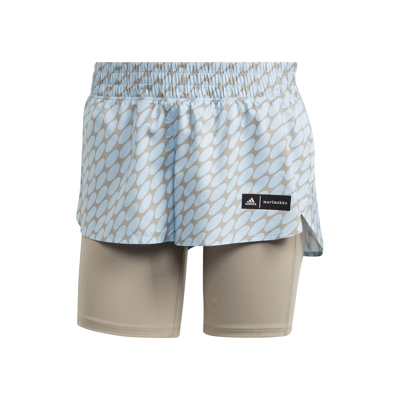 Abbildung von adidas Marimekko 2in1 Shorts Damen Hellblau, Größe S