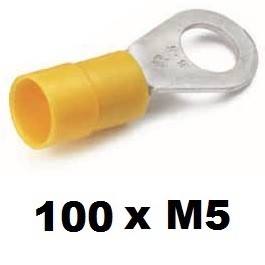 Afbeelding van CIMCO Ringkabelschoen 4 6mm² M5, geel (100st.)