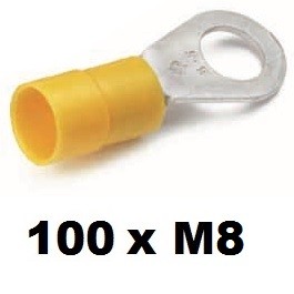 Afbeelding van CIMCO Ringkabelschoen 4 6mm² M8, geel (100st.)