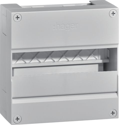 Afbeelding van Hager opbouwverdeler Vision 220x220 mm 1x12 modulen exclusief buisinvoer