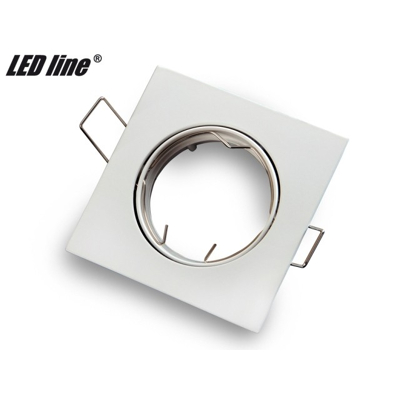 Afbeelding van LED line inbouwspot vierkant kantelbaar mat Wit