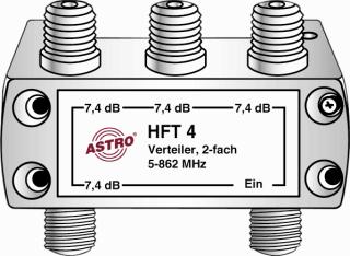 Afbeelding van Astro Aftakelement 4 voudig HFT4 voor F connector