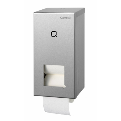 Afbeelding van Qbic line 2 rols toiletrolhouder (standaard) QTR2 SSL RVS