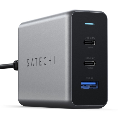 Afbeelding van Satechi 100W USB C Compact Charger space grey ST TC100GM EU