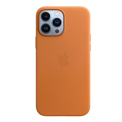 Abbildung von Apple Leder MagSafe Hülle iPhone 13 Pro Max Golden Brown MM1L3ZM/A
