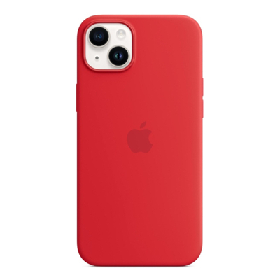 Abbildung von Apple Magsafe Silikon Back Cover Rot iPhone 14 Plus