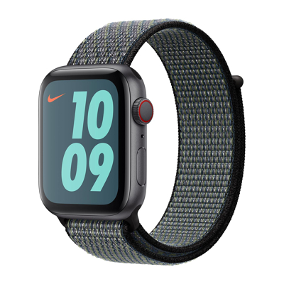 Abbildung von Apple Nike Sport Loop Watch 38mm / 40mm Indigo Lime✅ MXN12ZM/A