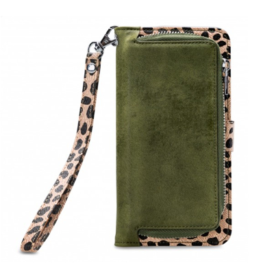 Abbildung von Mobilize 2in1 Gelly Wallet Zipper Hülle iPhone 11 Pro Max olivgrün / leopard MOB TIOGWZOL IPHXI65
