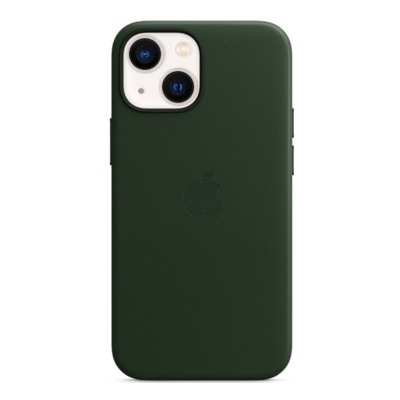 Image de Apple Leather MagSafe Case iPhone 13 Mini Sequoia Green MM0J3ZM/A