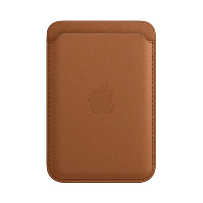 Image de Apple MagSafe (1er gén) ✅ Portefeuille en cuir pour iPhone Saddle Brown MHLT3ZM/A