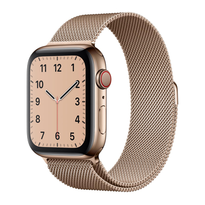 Image de Apple Milanese Loop ✅ Bracelet acier Watch 42mm / 44mm 45mm 49mm Or Rose MTU72ZM/A