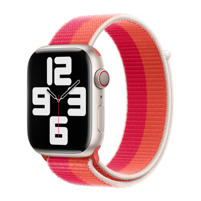 Afbeelding van Apple Watch Strap 45mm Nectarine/Peony Sport Loop