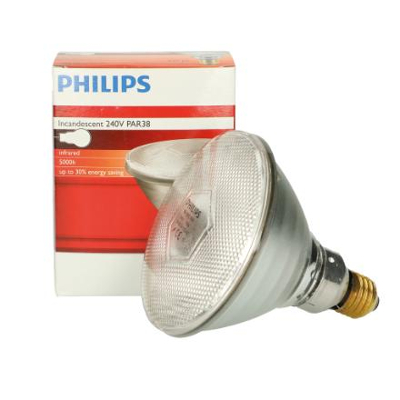 Image de Philips ampoule chauffante PAR blanche 175W, Convient aux Bovins Vaches Porcs Chêvres