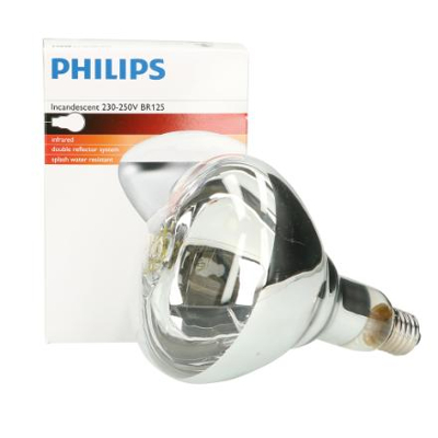 Afbeelding van Philips warmtelamp 250 watt wit