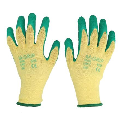 Afbeelding van Werkhandschoen katoen latex gecoat, 9/L, Artelli, Groen Geschikt voor Veehouderij