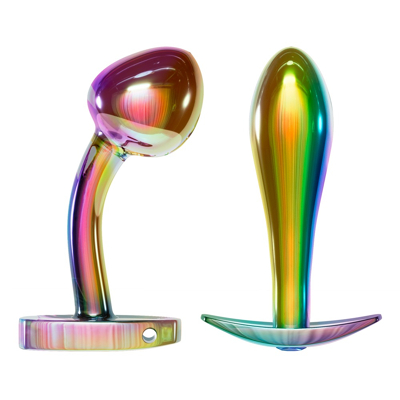Afbeelding van Metalen Buttplug Set Regenboog kleuren