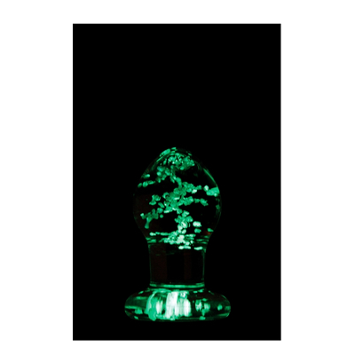 Afbeelding van Glazen Buttplug Glow in the Dark Firefly