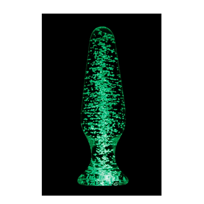 Afbeelding van Glazen Buttplug Glows In The Dark 10.5 cm