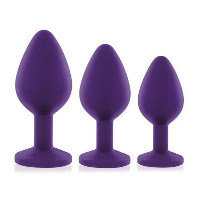 Afbeelding van Rianne S Booty Plug Set 3x Purple GRATIS TOY bij iedere bestelling v.a. 40,