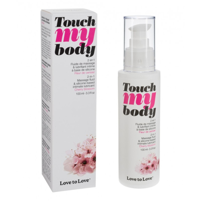 Image de Fluide de Massage et Lubrifiant Touch My Body 100 ml Parfum : Cerise