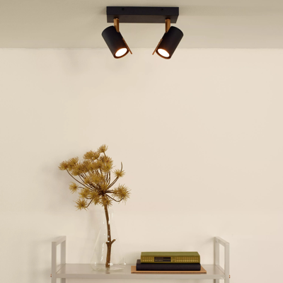 Afbeelding van Lucide GRONY Plafondspot LED Dim to warm GU10 2x5W Zwart